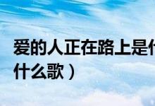 愛(ài)的人正在路上是什么歌(愛(ài)的人正在路上是什么歌)