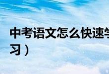 中考語文怎么快速學習（中考語文應(yīng)該如何學習）