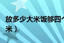 放多少大米飯夠四個人吃（四個人米飯放多少米）