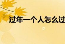 過年一個人怎么過（過年一個人怎么過）