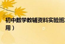 初中數(shù)學教輔資料實驗班怎么樣（初中數(shù)學教輔資料哪個好用）