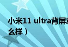 小米11 ultra背屏動圖（小米11ultra配置怎么樣）