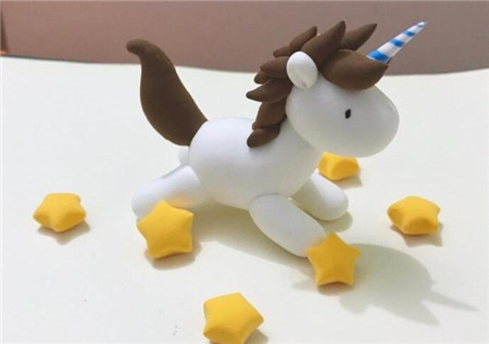 彩泥獨角獸制作教程6