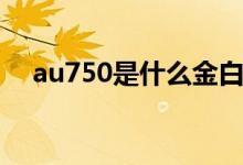 au750是什么金白金(au750是什么金)