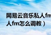 網(wǎng)易云音樂私人fm怎么使用（網(wǎng)易云音樂私人fm怎么調教）