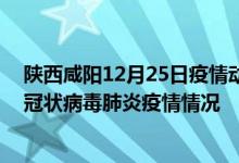 陜西咸陽12月25日疫情動(dòng)態(tài)消息:陜西咸陽昨日24號(hào)新型冠狀病毒肺炎疫情情況