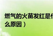 燃氣的火苗發(fā)紅是什么原因（燃氣火焰發(fā)紅什么原因）