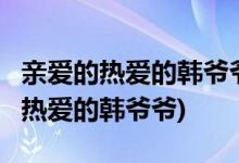 親愛(ài)的熱愛(ài)的韓爺爺扮演者( 是誰(shuí)扮演親愛(ài)的熱愛(ài)的韓爺爺)