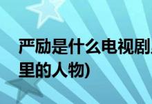 嚴(yán)勵是什么電視劇里的人物(嚴(yán)勵哪部電視劇里的人物)