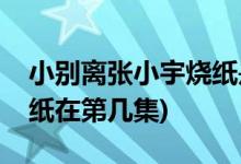 小別離張小宇燒紙是哪一集(小別離張小宇燒紙在第幾集)