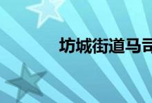 坊城街道馬司小學的地址在哪
