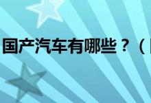 國產(chǎn)汽車有哪些？（國產(chǎn)汽車品牌有哪些 ？）