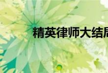 精英律師大結局（結局精彩內(nèi)容）