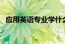 應(yīng)用英語(yǔ)專業(yè)學(xué)什么（應(yīng)用英語(yǔ)就業(yè)方向）