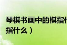 琴棋書畫中的棋指什么意思（琴棋書畫中的棋指什么）