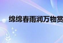 綿綿春雨潤(rùn)萬(wàn)物賞析（綿綿春雨潤(rùn)萬(wàn)物）