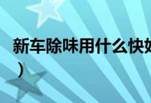 新車(chē)除味用什么快好用（新車(chē)怎么除味除甲醛）