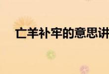 亡羊補(bǔ)牢的意思講解（亡羊補(bǔ)牢的意思）