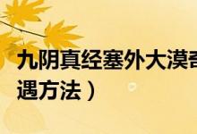 九陰真經(jīng)塞外大漠奇遇無(wú)根門(mén)地點(diǎn)（無(wú)根門(mén)奇遇方法）
