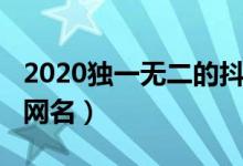 2020獨一無二的抖音名霸氣（2020抖音最火網名）