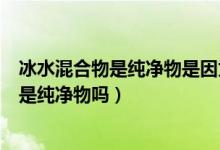 冰水混合物是純凈物是因?yàn)橛赏N分子構(gòu)成嗎（冰水混合物是純凈物嗎）