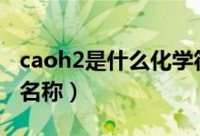 caoh2是什么化學(xué)符號（ca(oh)2是什么化學(xué)名稱）