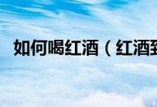 如何喝紅酒（紅酒到底怎么喝才算正確？）
