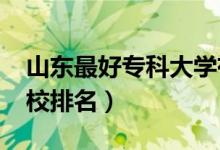 山東最好?？拼髮W有哪些（2022山東?？茖W校排名）