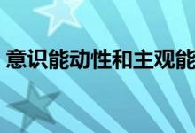 意識(shí)能動(dòng)性和主觀能動(dòng)性區(qū)別（意識(shí)能動(dòng)性）