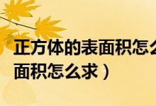 正方體的表面積怎么求出它的棱(正方體的表面積怎么求)