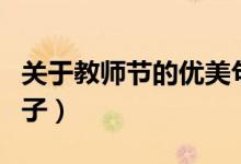 關于教師節(jié)的優(yōu)美句子（關于教師節(jié)的經典句子）
