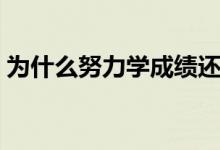 為什么努力學成績還是上不去（原因是什么）
