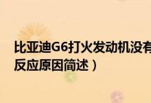 比亞迪G6打火發(fā)動機沒有反應(yīng)(比亞迪G6打火發(fā)動機沒有反應(yīng)原因簡述)