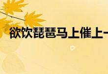 欲飲琵琶馬上催上一句(欲飲琵琶馬上催)