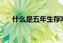 什么是五年生存率（什么是五言律詩）