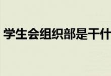 學(xué)生會組織部是干什么的（工作內(nèi)容有哪些）