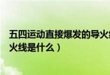 五四運(yùn)動(dòng)直接爆發(fā)的導(dǎo)火線是什么（導(dǎo)致五四運(yùn)動(dòng)爆發(fā)的導(dǎo)火線是什么）