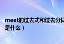 meet的過(guò)去式和過(guò)去分詞形式（meet的過(guò)去式和過(guò)去分詞是什么）