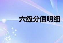 六級分值明細(xì)(各部分占多少分)
