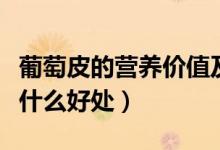 葡萄皮的營養(yǎng)價值及功效與作用（吃葡萄皮有什么好處）