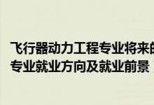 飛行器動(dòng)力工程專業(yè)將來的就業(yè)領(lǐng)域（2022飛行器動(dòng)力工程專業(yè)就業(yè)方向及就業(yè)前景）
