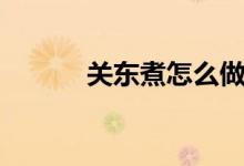 關(guān)東煮怎么做（關(guān)東煮的做法）
