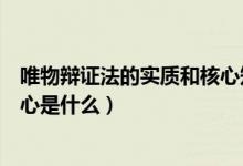 唯物辯證法的實質(zhì)和核心知識總結(jié)(唯物辯證法的實質(zhì)和核心是什么)