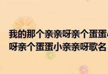 我的那個(gè)親親呀親個(gè)蛋蛋小親親呀是什么歌（我的那個(gè)親親呀親個(gè)蛋蛋小親親呀歌名）