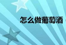 怎么做葡萄酒（葡萄酒做法簡述）