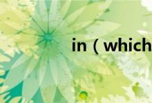 in(which引導(dǎo)什么從句)
