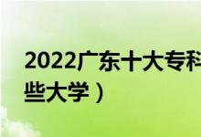 2022廣東十大?？茖W(xué)校排名（高職可以考哪些大學(xué)）