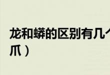 龍和蟒的區(qū)別有幾個爪（龍和蟒的區(qū)別有幾個爪）