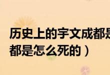 歷史上的宇文成都是被誰(shuí)殺死的（正史宇文成都是怎么死的）