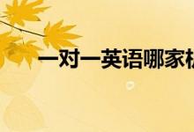 一對一英語哪家機(jī)構(gòu)好（有哪些機(jī)構(gòu)）